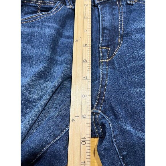 1822 Jeans Womens Size 4 Taylor Straight Blue High Rise Distressed Denim Casual - Picture 7 of 8